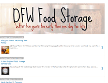 Tablet Screenshot of dfwfoodstorage.com